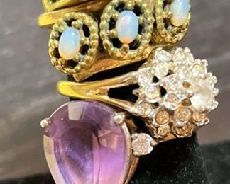 Amethyst, 14K Other Rings
