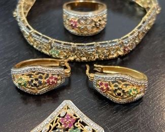 RossSimons Sterling  SemiPrecious Stone Parure