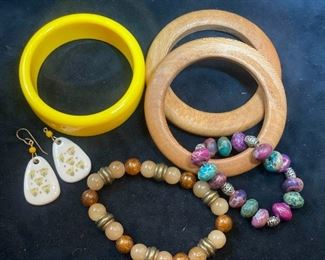 Ceramic, Glass, Wood More Costume Jewelry