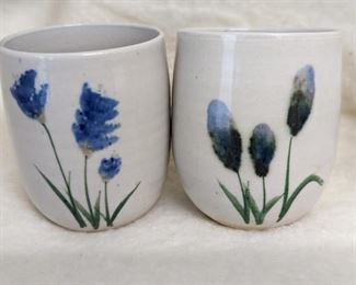 Small 2 Piece Handmade Pottery Cups