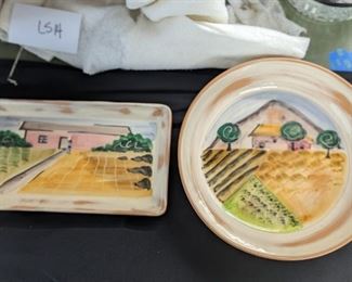 Vietri Platter and Bowl