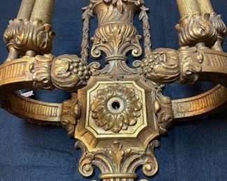 Pair of antique wall lights 