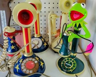 Retro candlestick phones