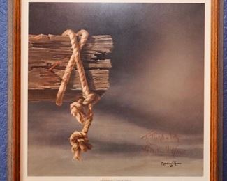 Signed art print titled, The Crucifixion, by Madeline O'Connor