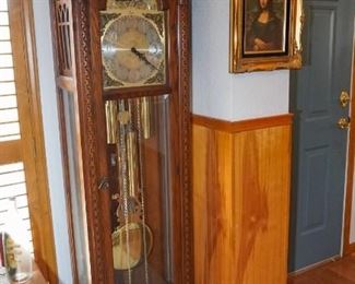 Colonial grandfather clock 