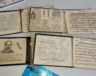 Antique sheet music