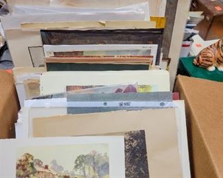 Variety of art prints