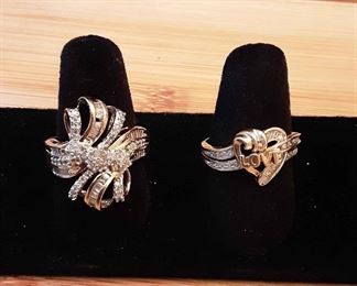 HAG09 10k Gold Diamond Rings
