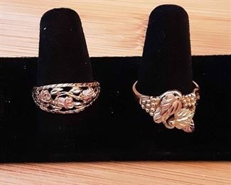 HAG10 Tricolor Gold Rings