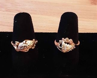 HAG12 Black Hills Gold 10k Gold Rings