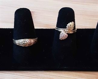 HAG13 10k Gold Bicolor Rings