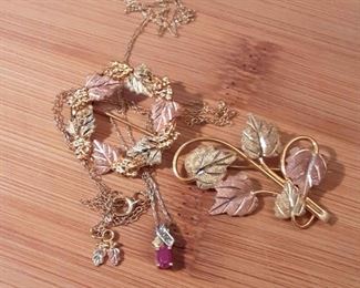 HAG21 10k Gold Tricolor Jewelry