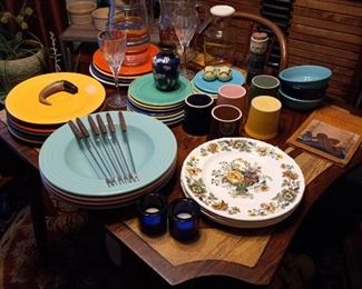 Vintage Fiesta ware & 1940's/50's glassware