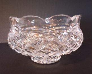 Stunning 'Waterford' crystal centerpiece bowl signed Jim O'Leary