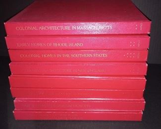 Set of 8 - Architectural treasures of Early America books