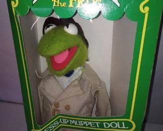 Vintage Kermit the Frog doll new in box - Muppets