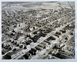 Original 8x10 arial view of Cadillac Michigan