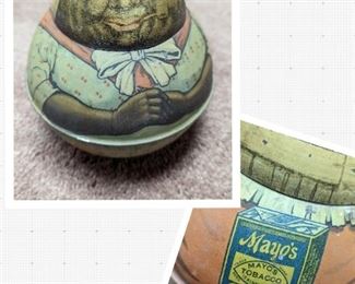 Vintage Mayo's Tobacco Roly Poly Tin