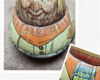 Vintage Mayo's Cut Plug Tobacco Roly Poly Tin