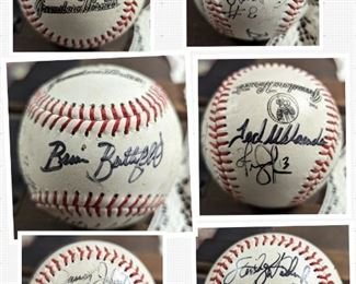 1990 Greensboro Hornets Signed Baseball Signed By Sterling Hitchcock, Brian Butterfield, Ted Uhlander, Lew Hill, Dan Johnston, Scott Romano, Ken Juarbe, Brian Johnson and Jason Robertson