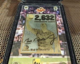 Cal Ripken Jr. Gold Baseball Card