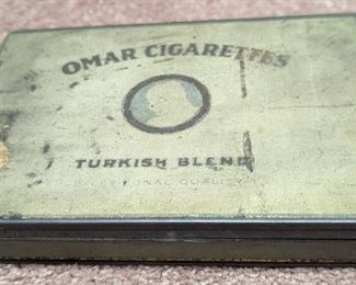 Vintage Omar Cigarettes Tin