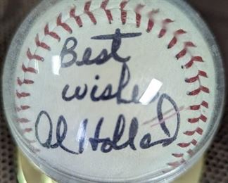 Al Holland Autographed Baseball