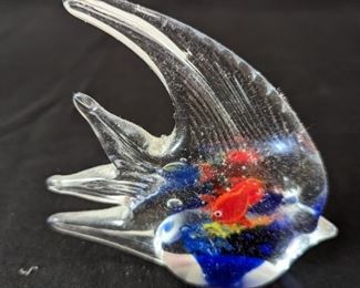 Vintage Murano/Venetian Fish Aquarium Glass Paper Weight