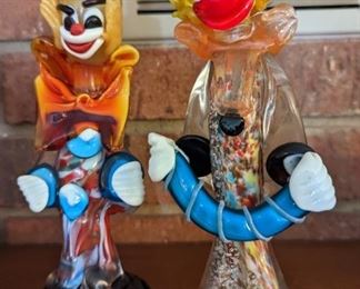 Vintage Murano/Venetian Glass Clowns