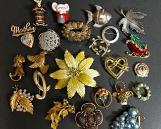 Assorted Costume Jewelry (some signed pieces)