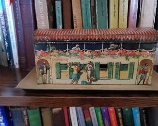 This is an old tin.  Lovely. Over a 100 years old.