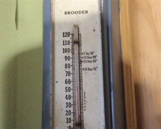 Vintage Farmhouse BROODER Thermometer 
