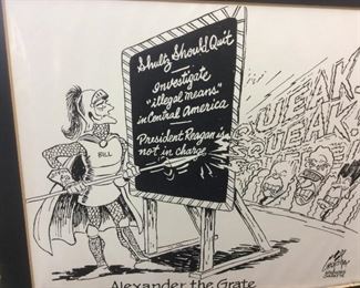 Political Original Cartoon ART 