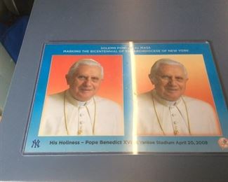 Pope Benedict Papal US Visit to Yankee Stadium 2008- original ticker stub included 