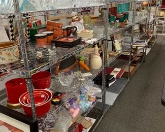 Crystal, home decor, baking,  tchotchkes, photo frames, vintage 70's, pitchers, Murano style glass, Lenox, Lenox style pieces, Mikassa and more.