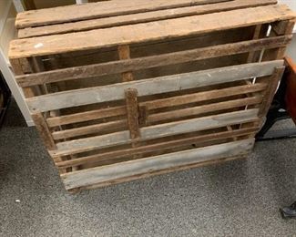 Vintage wooden chicken coop. Perfect display piece. Or add legs and a glass top for an OOAK coffee table.