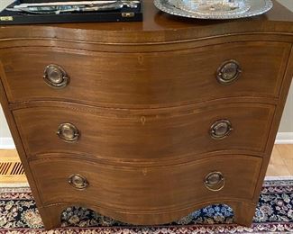Three-drawer chest by Baker Furniture.