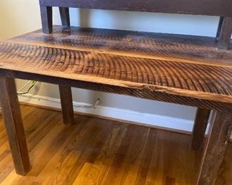 Another Hand Hewn 1800’s Oak (from local farmhouse) Desk/Table