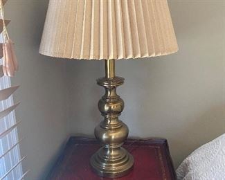 Pair of Brass Stiffel Lamps w/ Original Stiffel Shades
