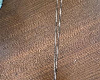 Vintage Sterling Silver Moonstone Necklace