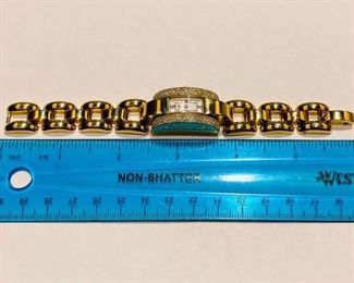 $4800 All Real Authentic Chopard La Strada 497091 433 1 417396 18K Yellow Gold Works As Designed Running Watch For inquiries about the listing or if you are selling your gold or silver, please text or call 7032689529 or visit the Tysons Jewelry Store at 8373 Leesburg Pike #12, Vienna Virginia 22182