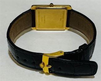 $650 All Real Authentic Concord Sapphire Crystal 14K Yellow Gold Swiss Louisiana Alligator Watch For inquiries about the listing or if you are selling your gold or silver, please text or call 7032689529 or visit the Tysons Jewelry Store at 8373 Leesburg Pike #12, Vienna Virginia 22182