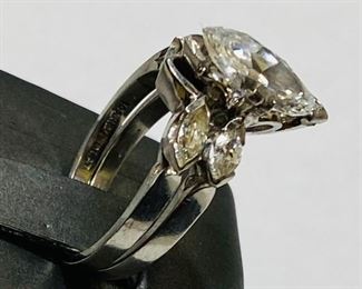 $6499 All Real Authentic Platinum Diamond Rings VS1 VS2 Clarity F Color 7 Grams Size 5 135 Marique Diamonds 2 PT900 Platinum Rings Resizable Upon Request For inquiries about the listing or if you are selling your gold or silver, please text or call 7032689529 or visit the Tysons Jewelry Store at 8373 Leesburg Pike #12, Vienna Virginia 22182