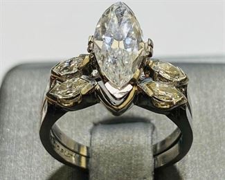 $6499 All Real Authentic Platinum Diamond Rings VS1 VS2 Clarity F Color 7 Grams Size 5 135 Marique Diamonds 2 PT900 Platinum Rings Resizable Upon Request For inquiries about the listing or if you are selling your gold or silver, please text or call 7032689529 or visit the Tysons Jewelry Store at 8373 Leesburg Pike #12, Vienna Virginia 22182