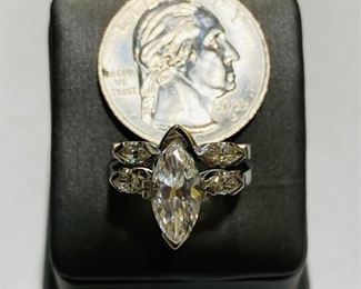 $6499 All Real Authentic Platinum Diamond Rings VS1 VS2 Clarity F Color 7 Grams Size 5 135 Marique Diamonds 2 PT900 Platinum Rings Resizable Upon Request For inquiries about the listing or if you are selling your gold or silver, please text or call 7032689529 or visit the Tysons Jewelry Store at 8373 Leesburg Pike #12, Vienna Virginia 22182