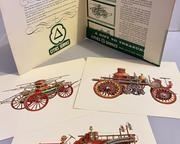 wvintage antique fire truck prints a251 t