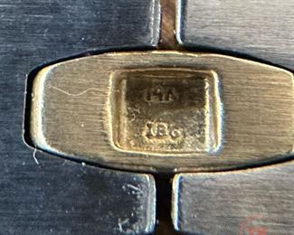 14K Gold and Stainless Steel Men's Bracelet