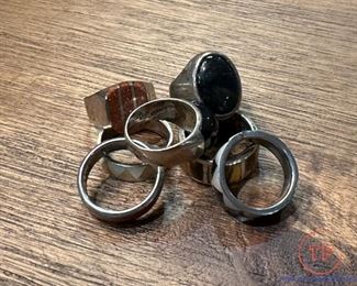 Sterling SILVER Men's Rings