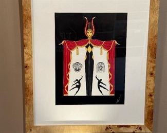 Signed Framed ERTE "Broadways in Fashion"