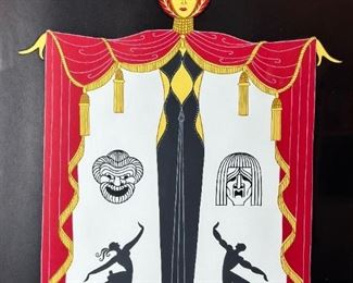 Signed Framed ERTE "Broadways in Fashion"